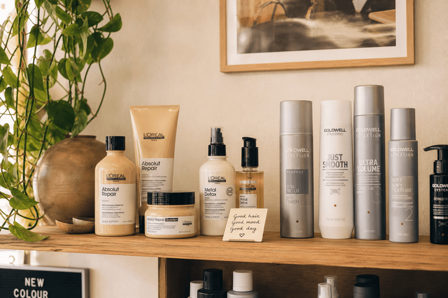 Haarproducten van L’Oréal Professional en Goldwell in de salon